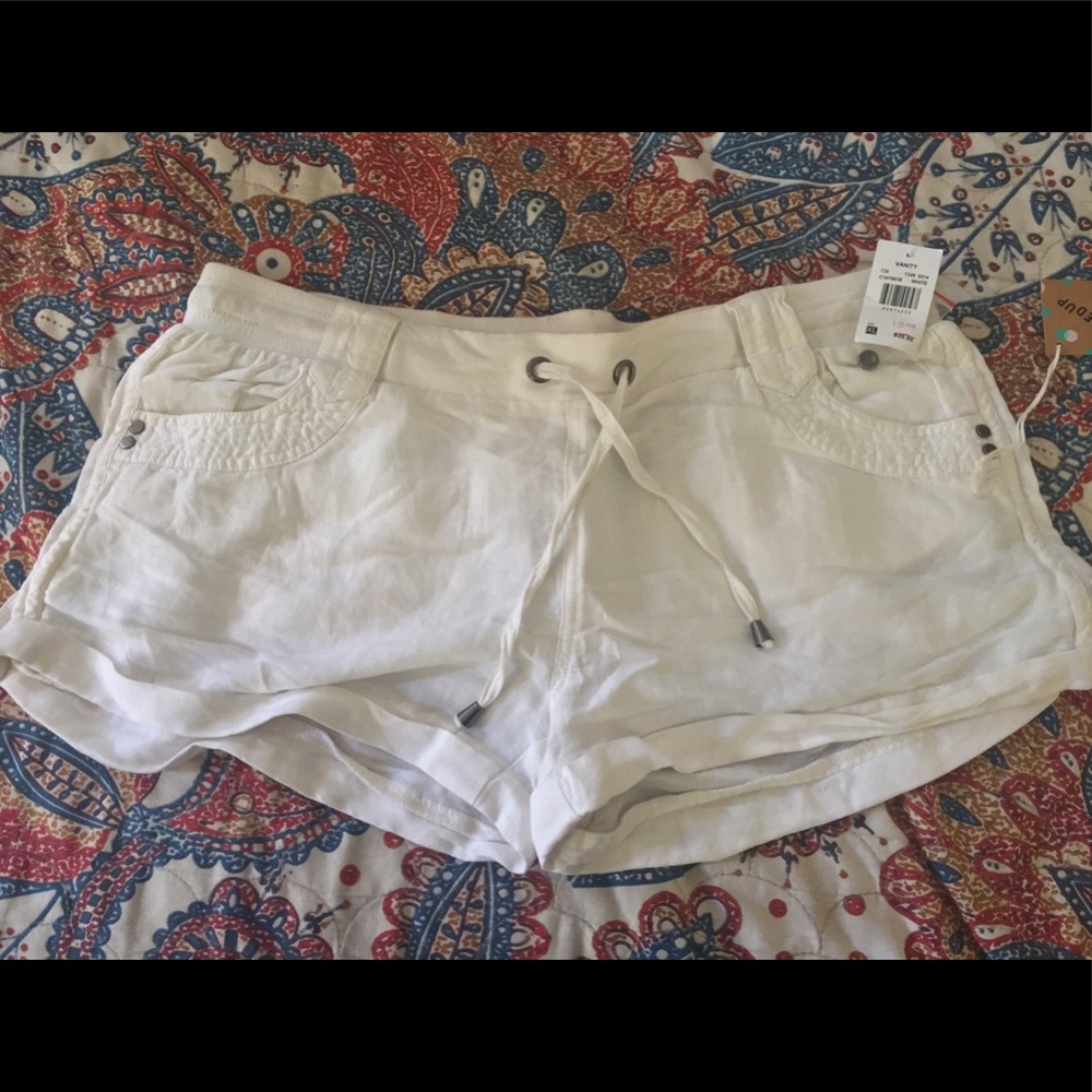Light weight white vanity shorts